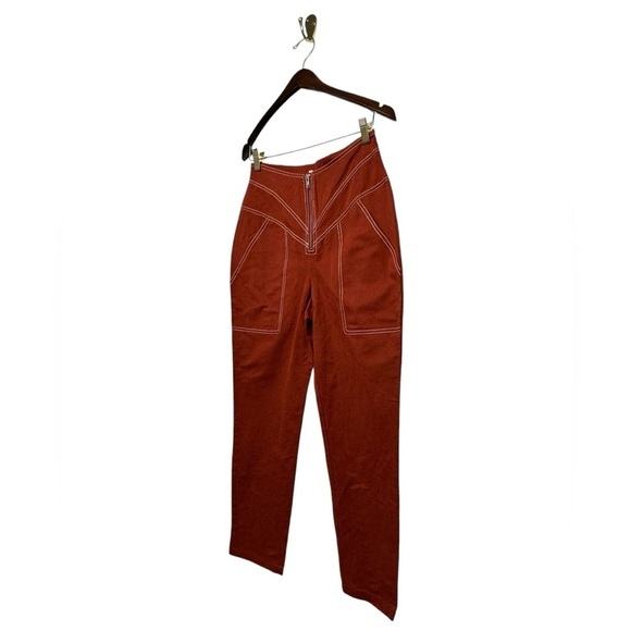 NWOT REVOLVE TULAROSA The Solana Pant Brick Red S - Picture 7 of 10